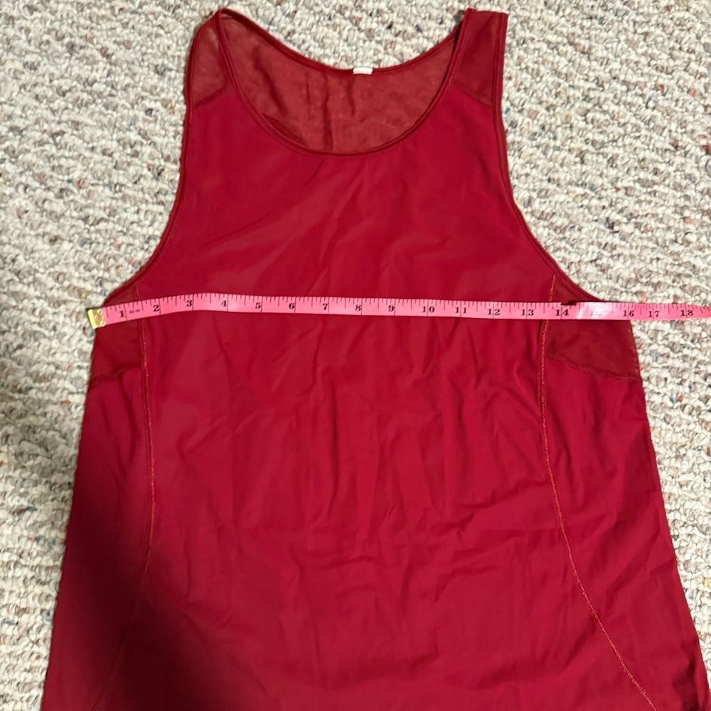Lululemon Sculpt Tank II Dark Sport Red- Size Small - Picture 5 of 5